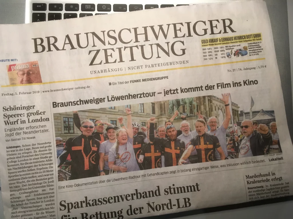 Löwenherztour – Titelseite!